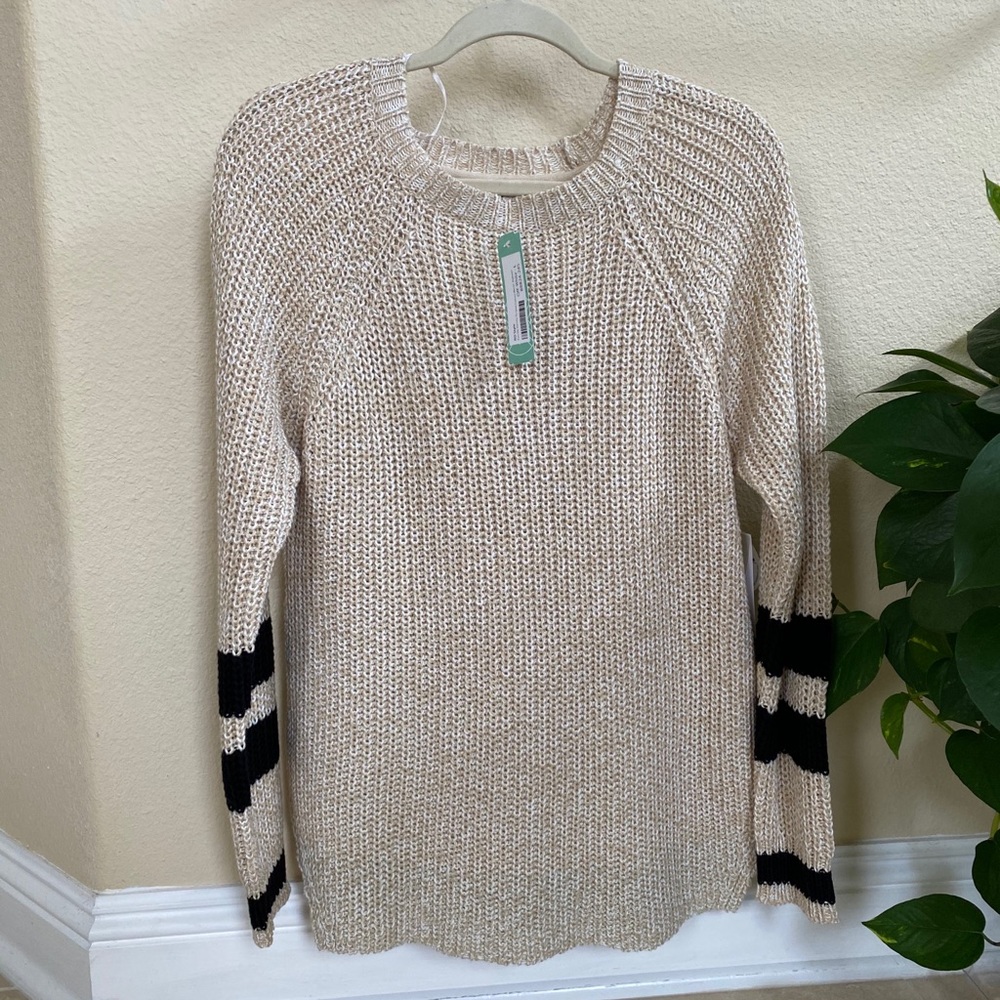 Ferrilla Varsity Striped Cotton Blend Pullover